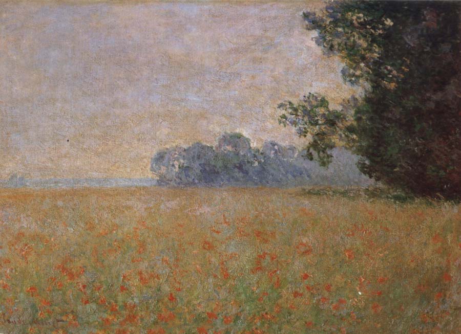 Claude Monet Oat and Poppy Field